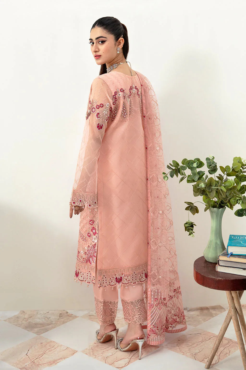 Ramsha | Minhal Organza Collection | M-1007 - Rang-e-Khaas
