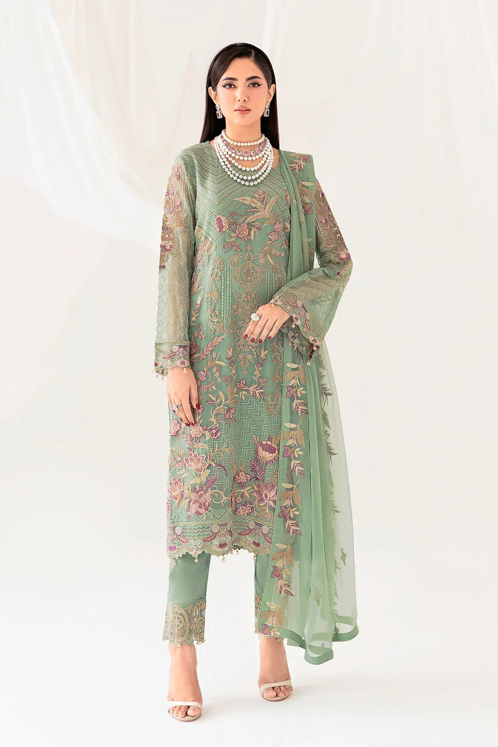 Ramsha | Rangoon Chiffon Collection 24 | D-1003 - Rang-e-Khaas