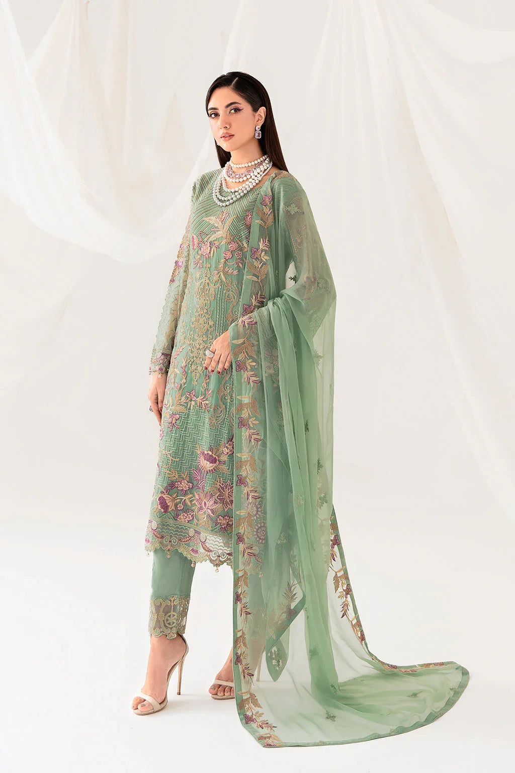 Ramsha | Rangoon Chiffon Collection 24 | D-1003 - Rang-e-Khaas