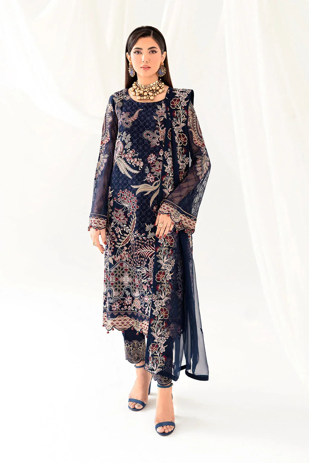 Ramsha | Rangoon Chiffon Collection 24 | D-1011 - Rang-e-Khaas