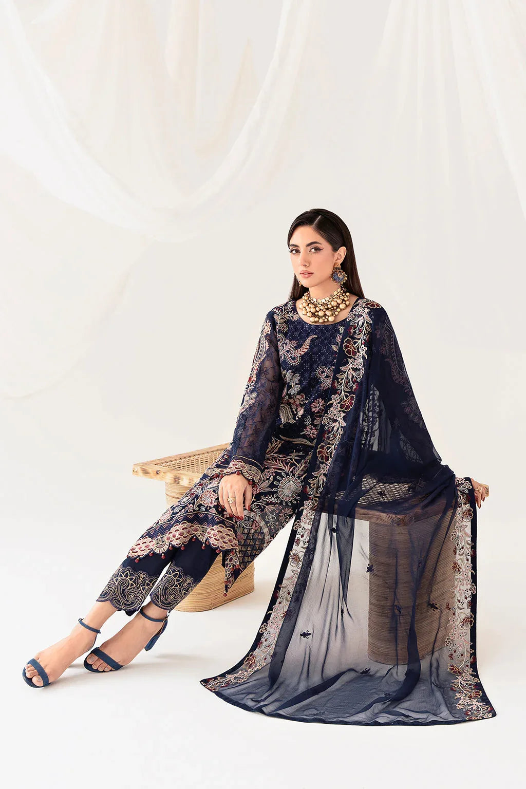 Ramsha | Rangoon Chiffon Collection 24 | D-1011 - Rang-e-Khaas