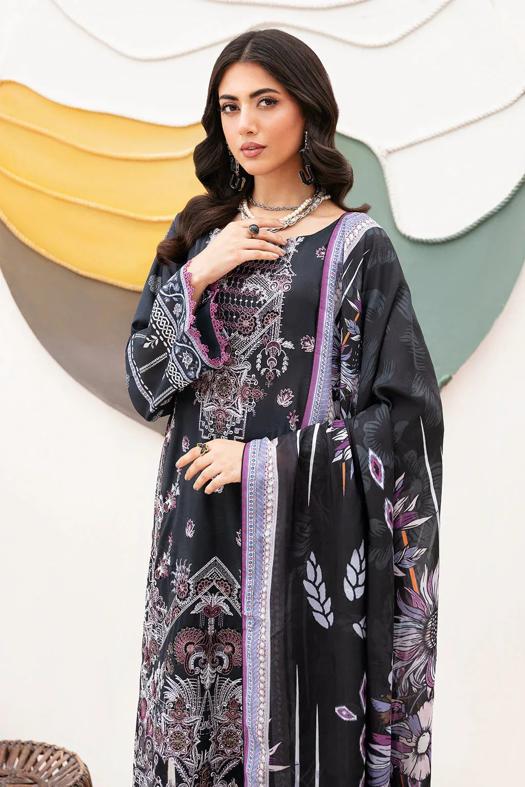 Ramsha | Mashaal Luxury Lawn | L-1102 - Rang-e-Khaas