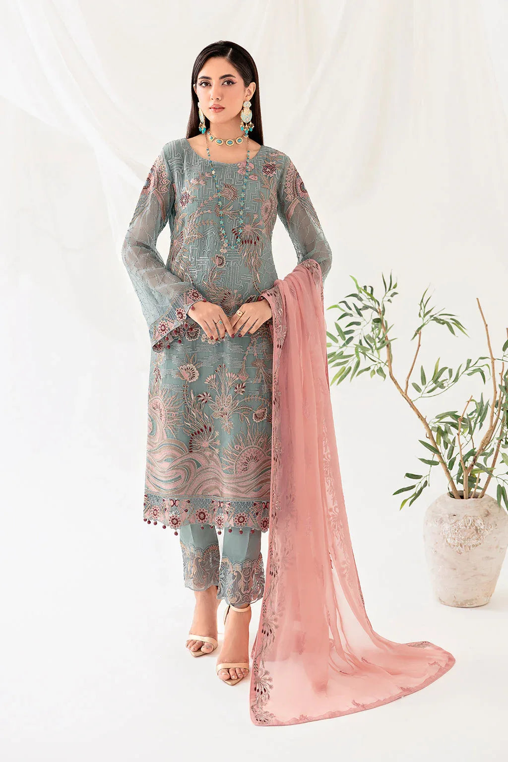 Ramsha | Rangoon Chiffon Collection 24 | D-1010 - Rang-e-Khaas
