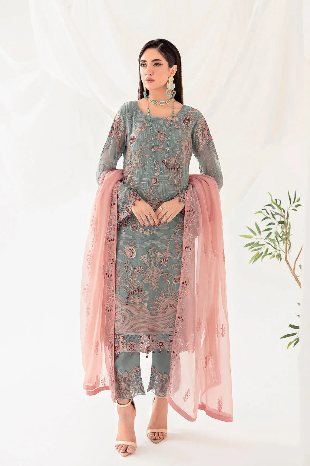 Ramsha | Rangoon Chiffon Collection 24 | D-1010 - Rang-e-Khaas