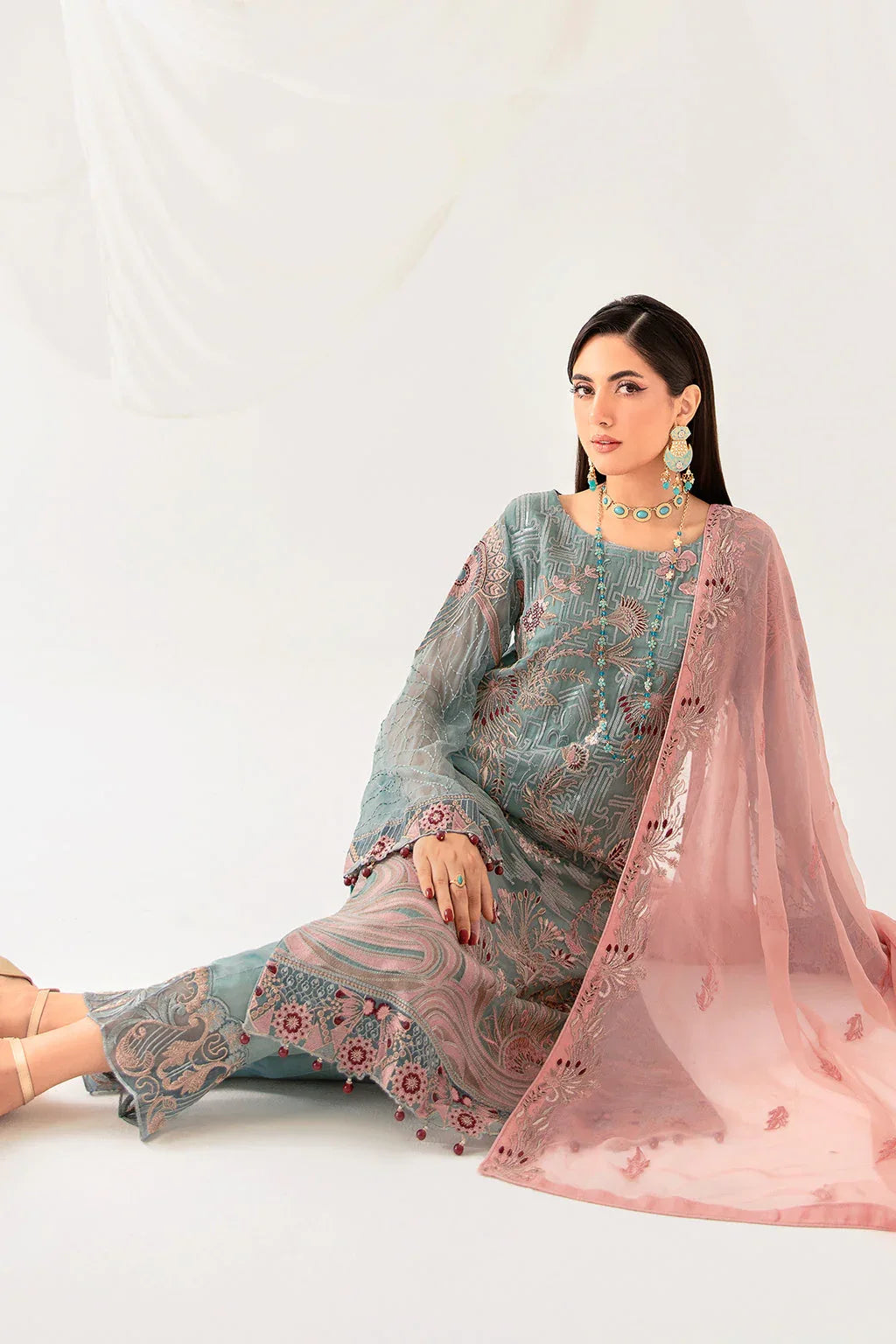 Ramsha | Rangoon Chiffon Collection 24 | D-1010 - Rang-e-Khaas