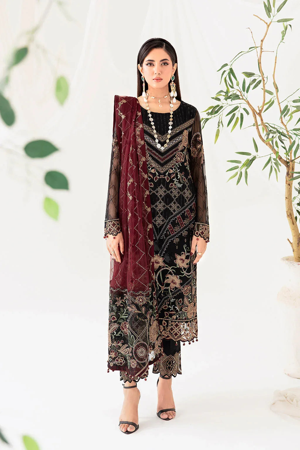 Ramsha | Rangoon Chiffon Collection 24 | D-1008 - Rang-e-Khaas