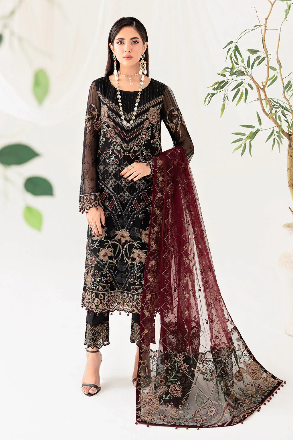 Ramsha | Rangoon Chiffon Collection 24 | D-1008 - Rang-e-Khaas