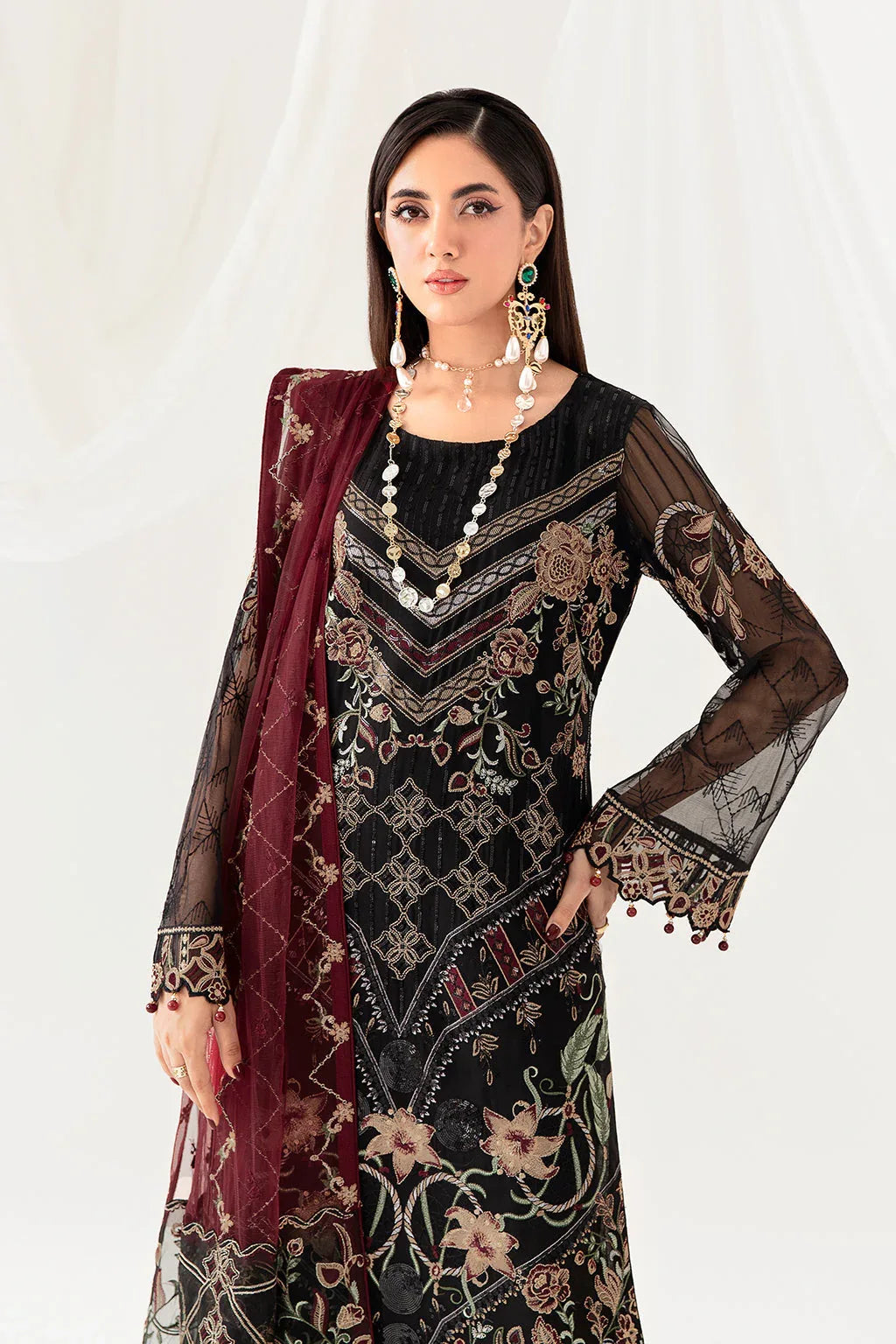 Ramsha | Rangoon Chiffon Collection 24 | D-1008 - Rang-e-Khaas