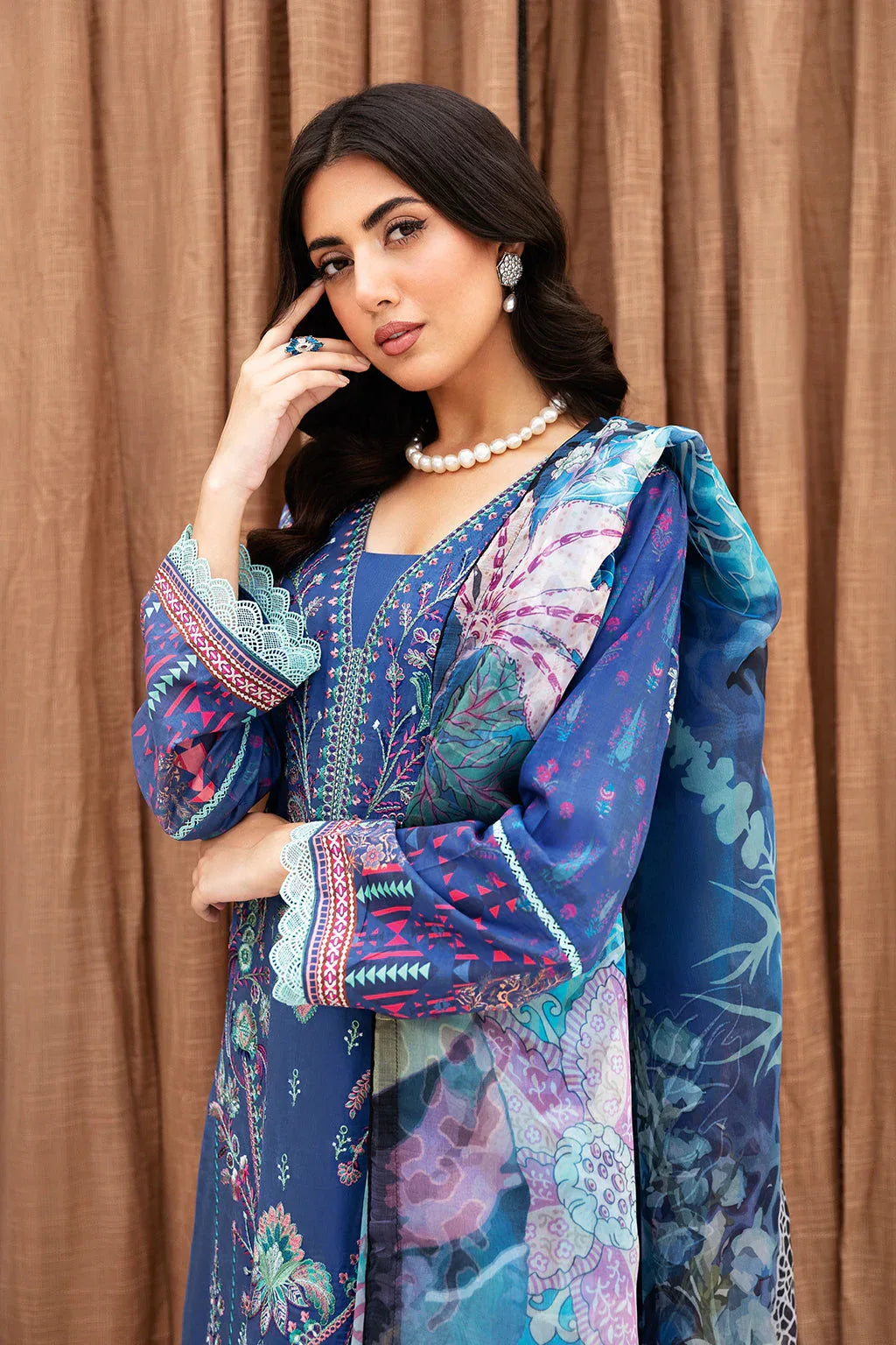 Ramsha | Mashaal Luxury Lawn | L-1112 - Rang-e-Khaas