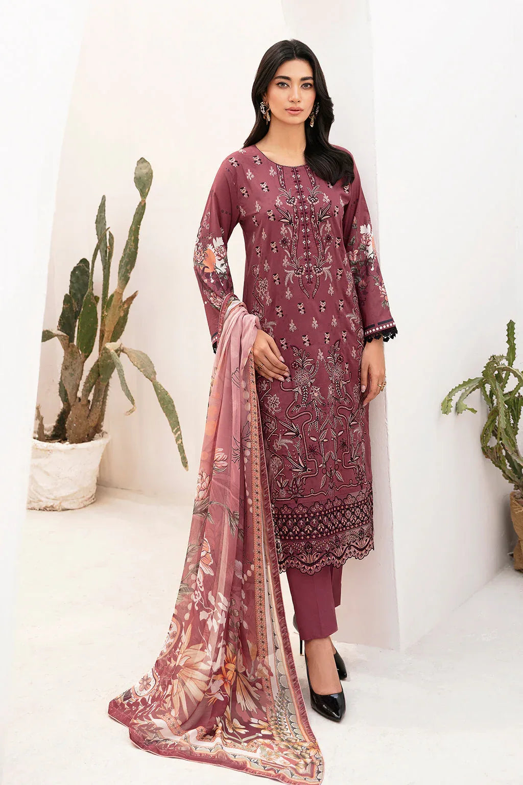 Ramsha | Mashaal Luxury Lawn | L-1108 - Rang-e-Khaas