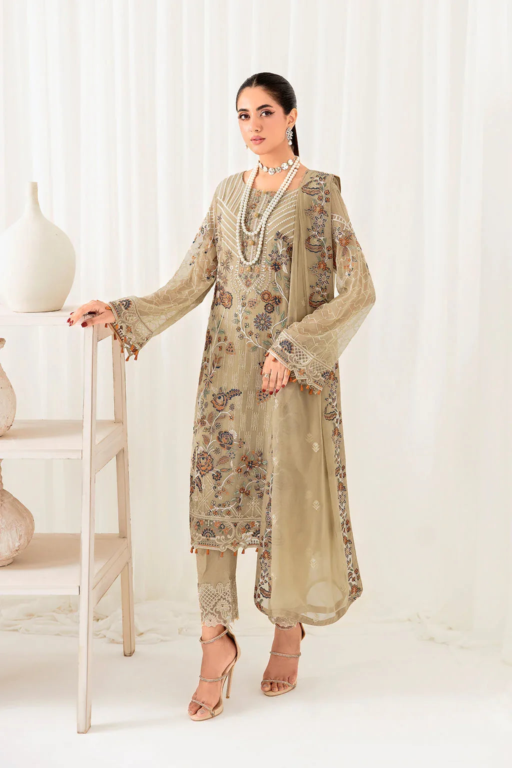 Ramsha | Rangoon Chiffon Collection 24 | D-1001 - Rang-e-Khaas