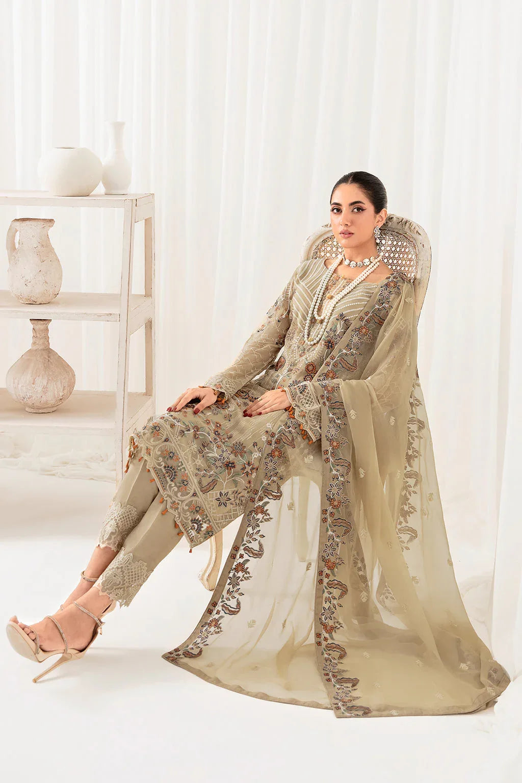 Ramsha | Rangoon Chiffon Collection 24 | D-1001 - Rang-e-Khaas