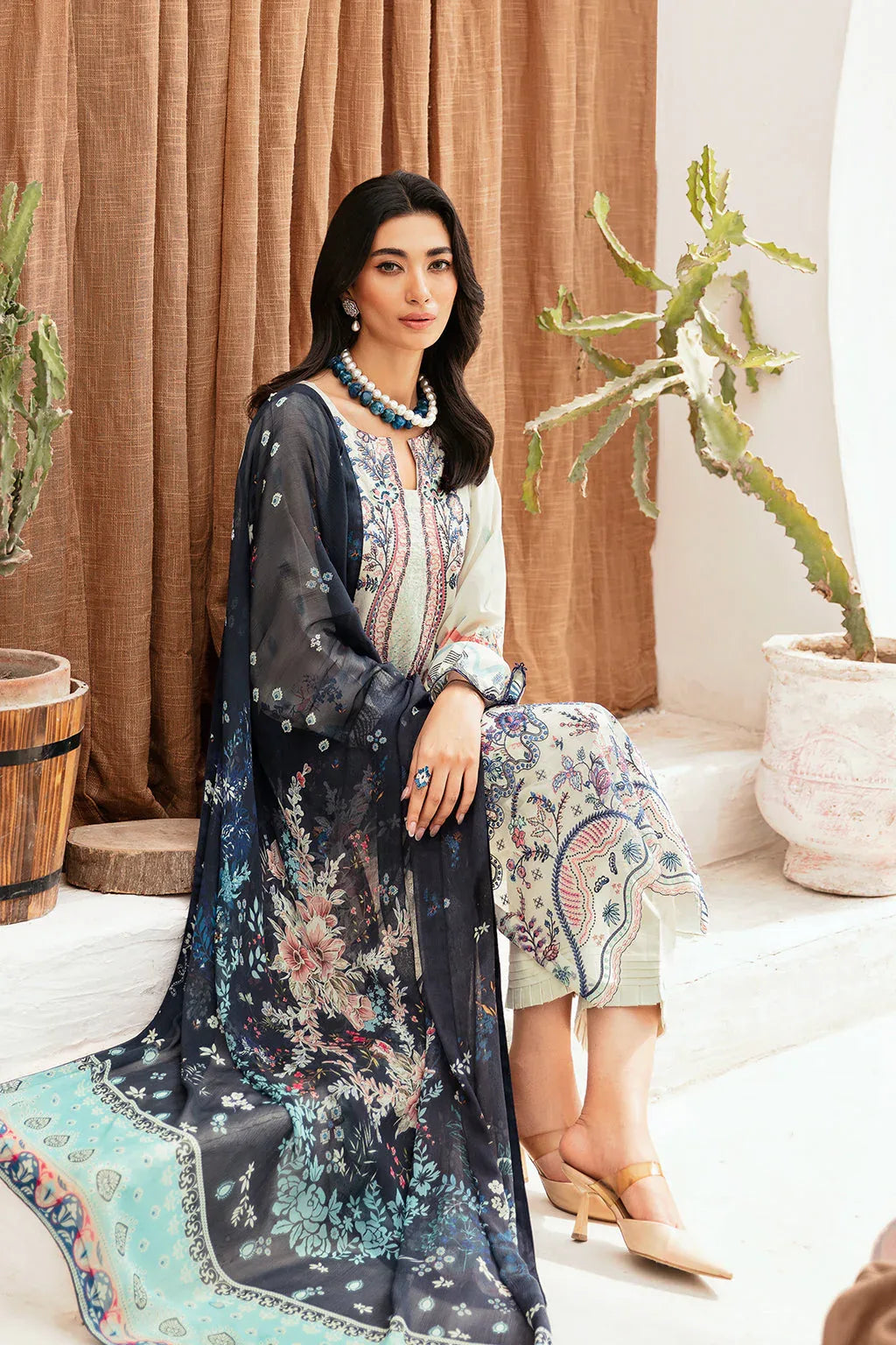 Ramsha | Mashaal Luxury Lawn | L-1107 - Rang-e-Khaas