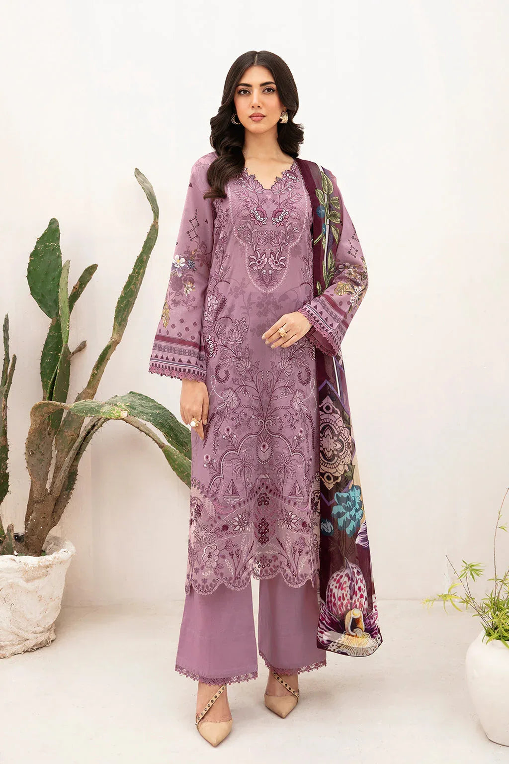 Ramsha | Mashaal Luxury Lawn | L-1103 - Rang-e-Khaas