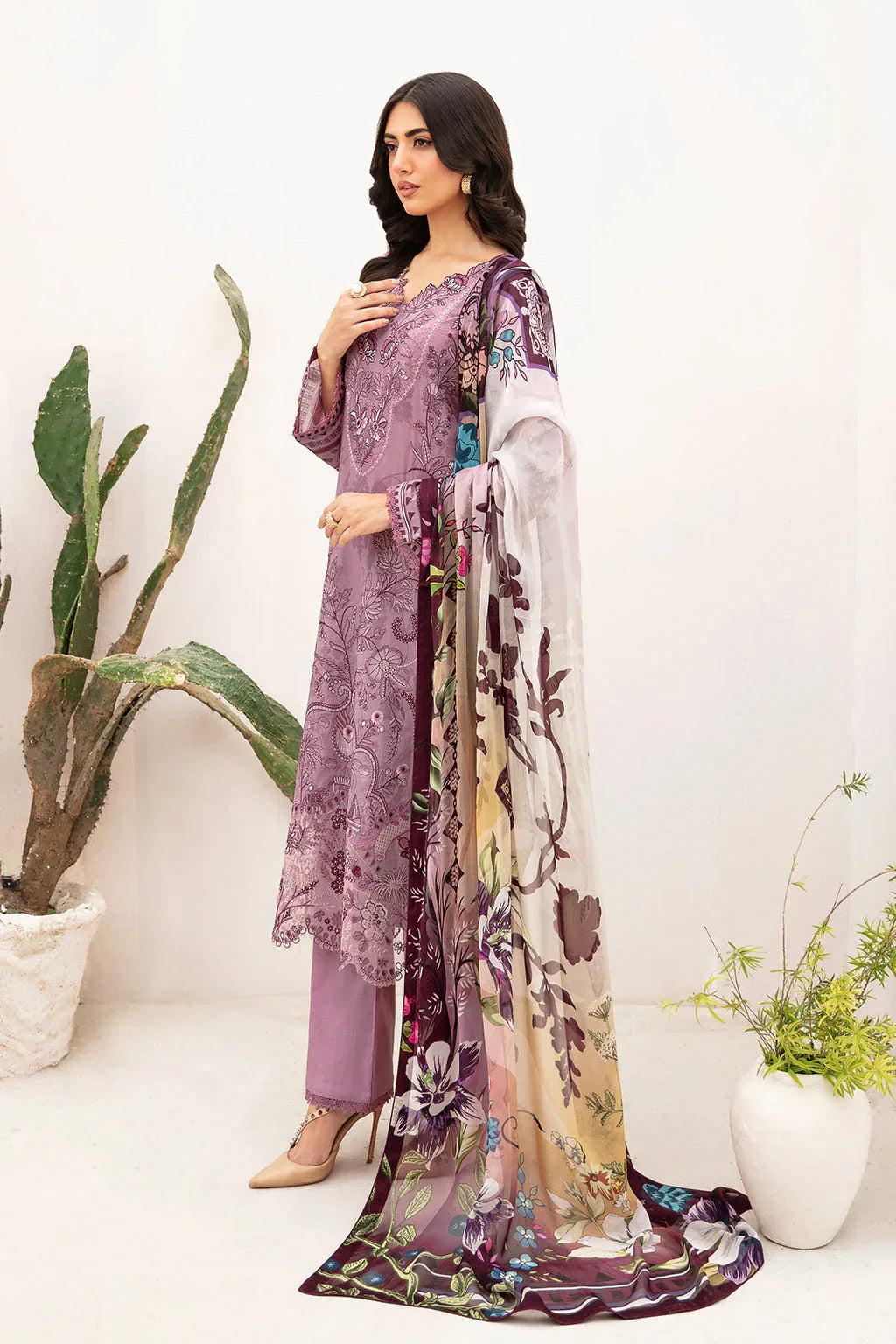 Ramsha | Mashaal Luxury Lawn | L-1103 - Rang-e-Khaas