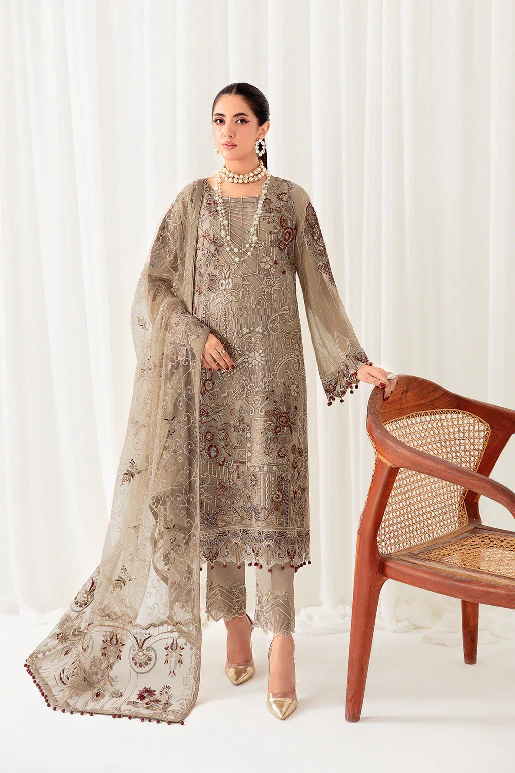 Ramsha | Rangoon Chiffon Collection 24 | D-1009 - Rang-e-Khaas