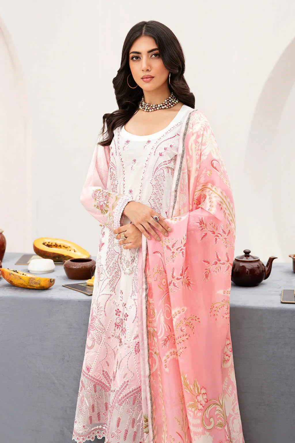 Ramsha | Mashaal Luxury Lawn | L-1104 - Rang-e-Khaas