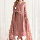 Alizeh Fashion Reena Handcrafted Chiffon 3Pc Suit AF-HM-4016-Crimson