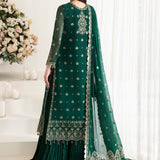 Alizeh Fashion Reena Handcrafted Chiffon 3Pc Suit AF-HM-4010-Stella