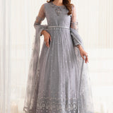 Alizeh Fashion Reena Handcrafted Net 3Pc Suit AF-HM-4018-Darcy