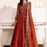 Alizeh Fashion Reena Handcrafted Chiffon 3Pc Suit AF-HM-4014-Rustic