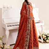 Alizeh Fashion Reena Handcrafted Chiffon 3Pc Suit AF-HM-4014-Rustic