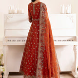 Alizeh Fashion Reena Handcrafted Chiffon 3Pc Suit AF-HM-4014-Rustic