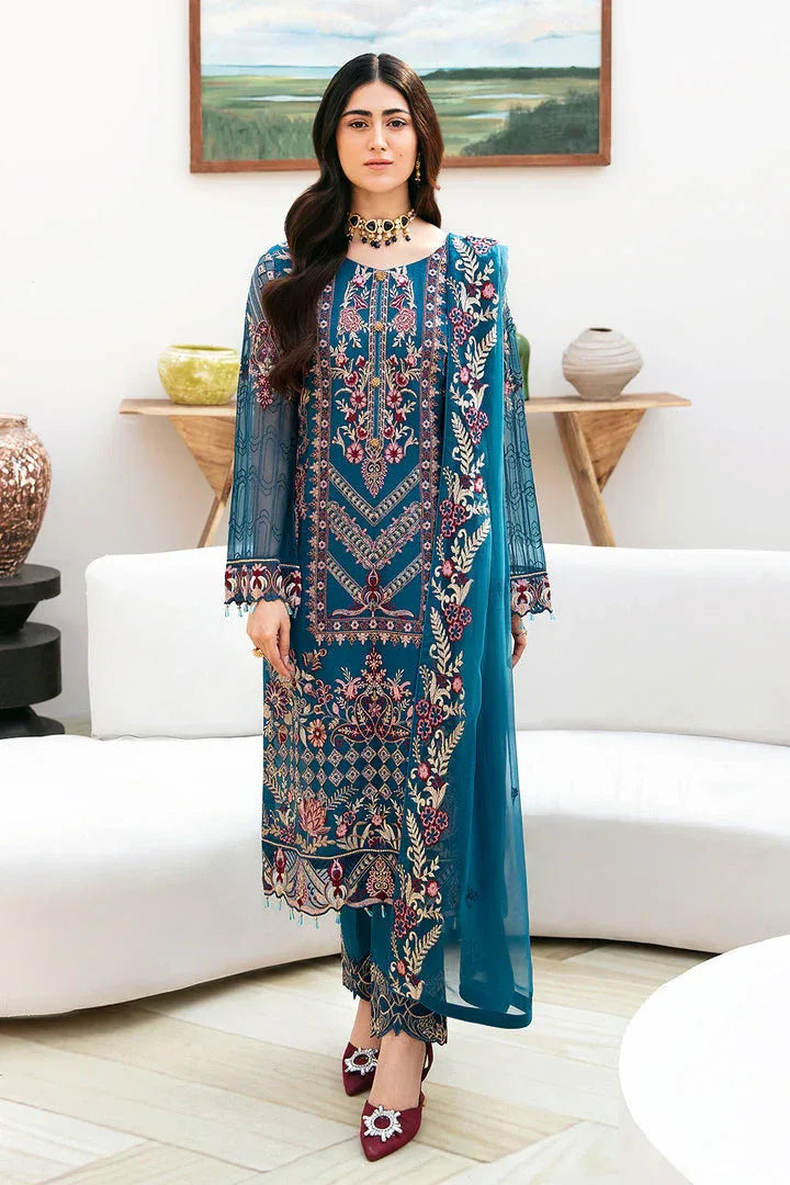 Ramsha | Chevron Chiffon Collection | A-811 - Rang-e-Khaas