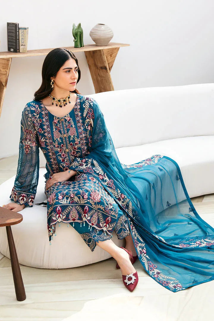 Ramsha | Chevron Chiffon Collection | A-811 - Rang-e-Khaas