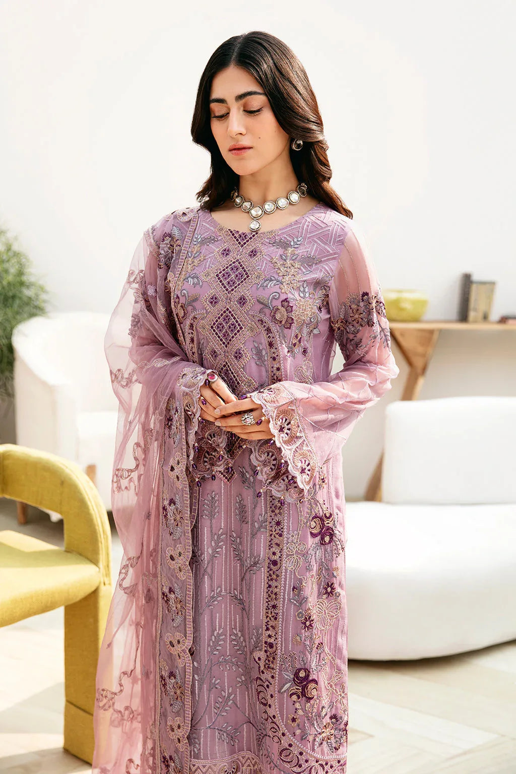 Ramsha | Chevron Chiffon Collection | A-801 - Rang-e-Khaas