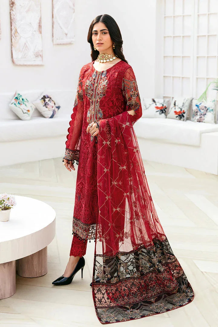 Ramsha | Chevron Chiffon Collection | A-803 - Rang-e-Khaas
