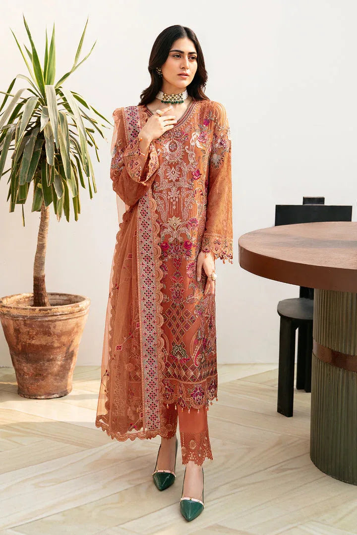Ramsha | Chevron Chiffon Collection | A-810 - Rang-e-Khaas