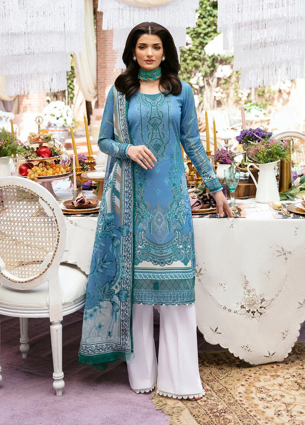 Gulaal | Summer Glow Lawn 24 | ELAINE (GL-L-24V3-07) - Rang-e-Khaas