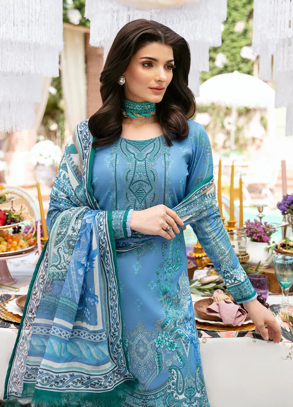 Gulaal | Summer Glow Lawn 24 | ELAINE (GL-L-24V3-07) - Rang-e-Khaas