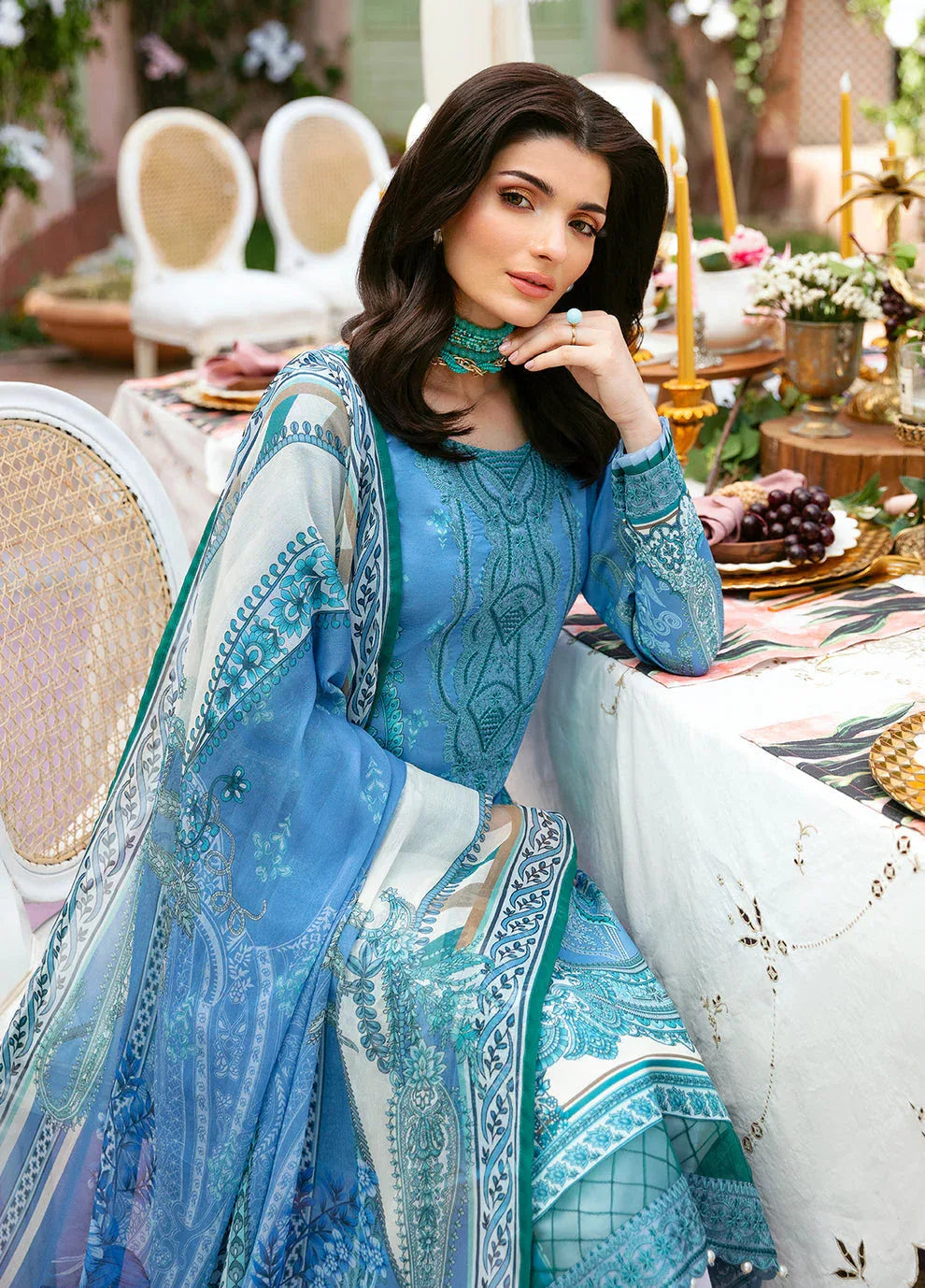 Gulaal | Summer Glow Lawn 24 | ELAINE (GL-L-24V3-07) - Rang-e-Khaas