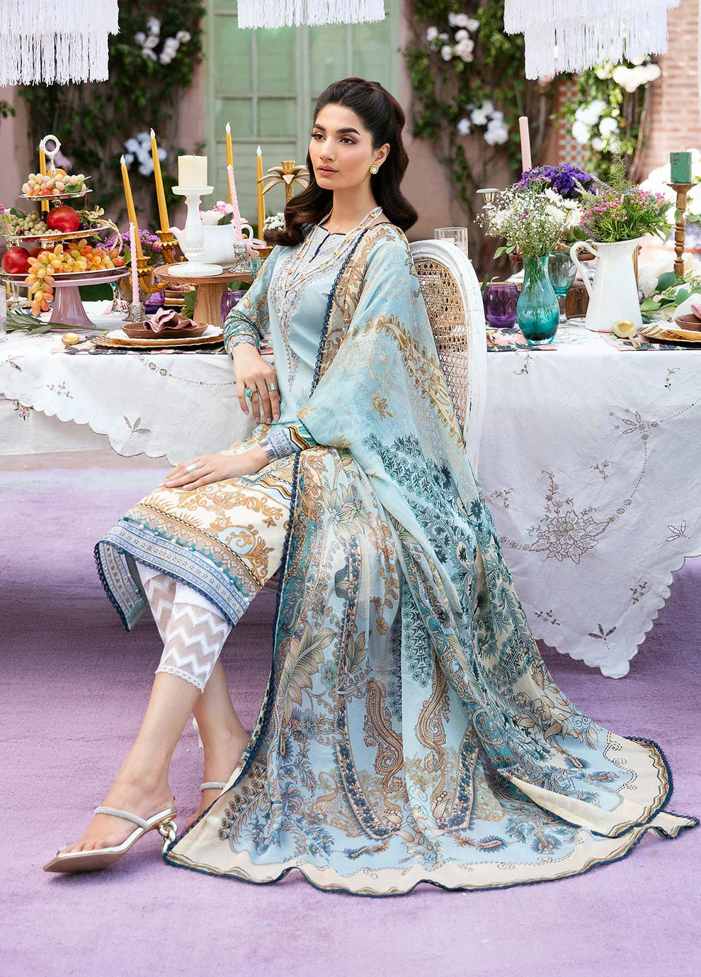 Gulaal | Summer Glow Lawn 24 | AMAYRAH (GL-L-24V3-02) - Rang-e-Khaas
