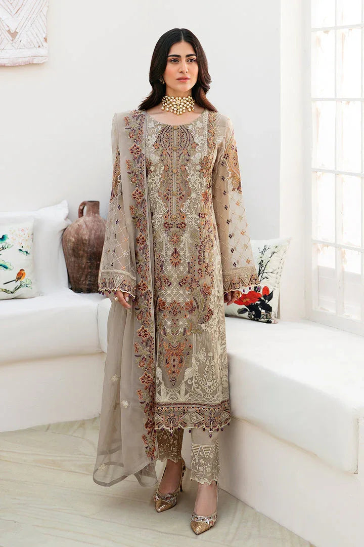 Ramsha | Chevron Chiffon Collection | A-806 - Rang-e-Khaas