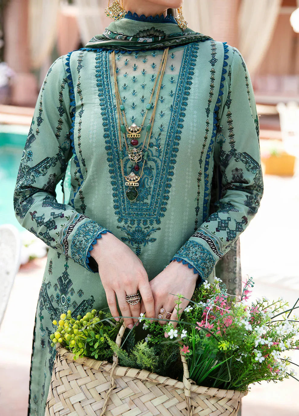 Gulaal | Summer Glow Lawn 24 | ANADIYA (GL-L-24V3-05) - Rang-e-Khaas