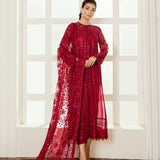 BAROQUE-EMBROIDERED CHIFFON UF-37