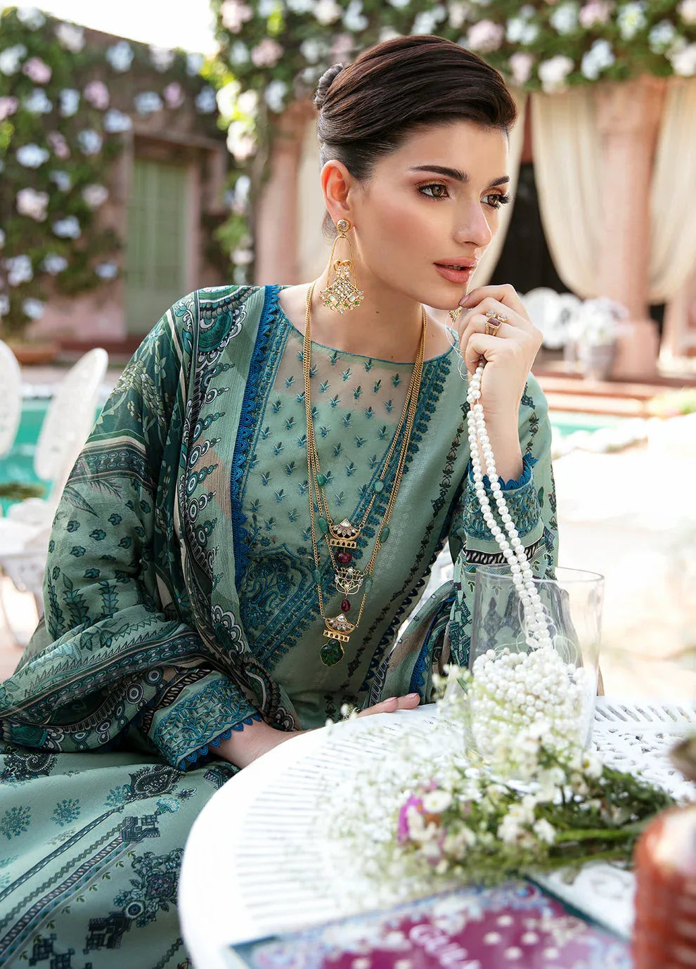 Gulaal | Summer Glow Lawn 24 | ANADIYA (GL-L-24V3-05) - Rang-e-Khaas