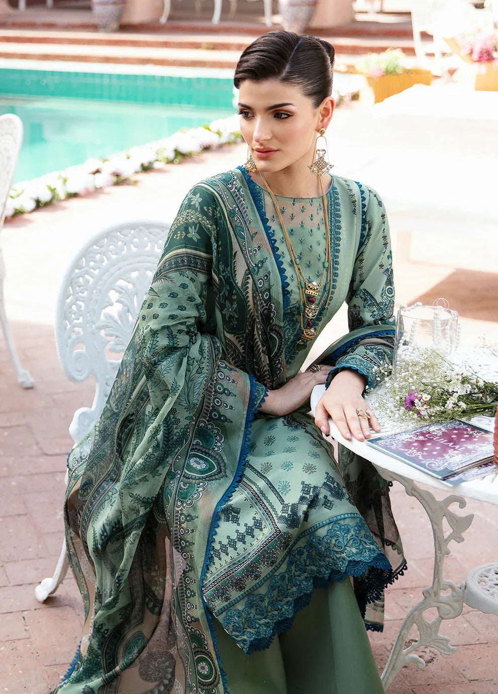 Gulaal | Summer Glow Lawn 24 | ANADIYA (GL-L-24V3-05) - Rang-e-Khaas