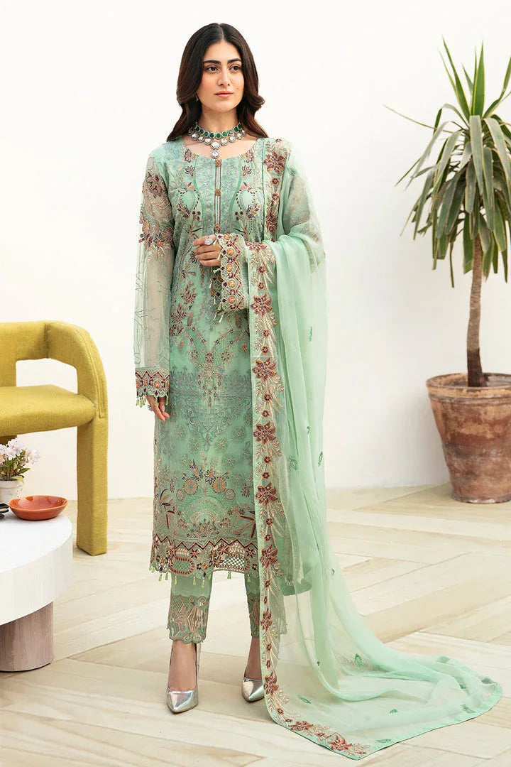 Ramsha | Chevron Chiffon Collection | A-804 - Rang-e-Khaas