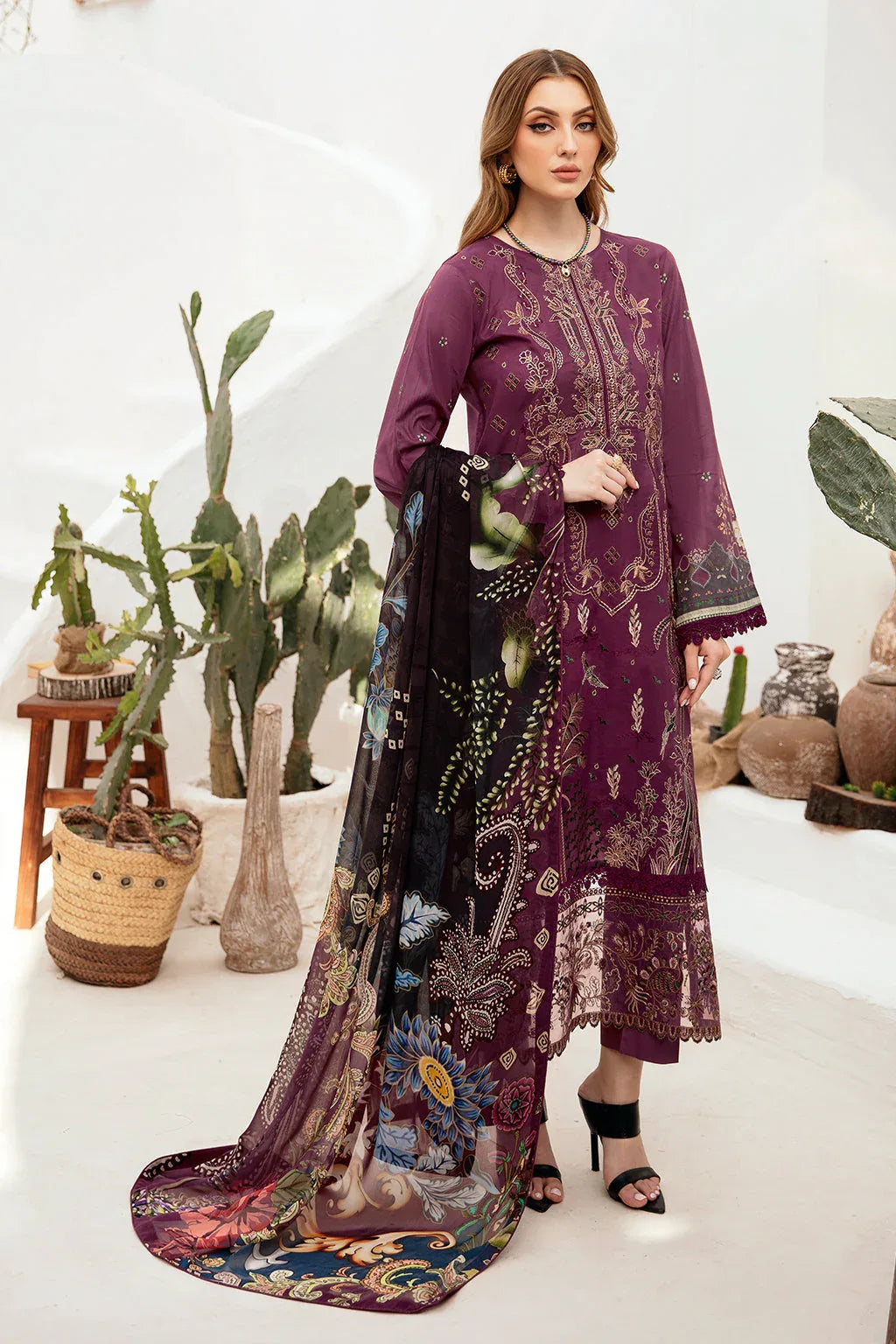Ramsha | Ghazal Lawn 24 | G-205 - Rang-e-Khaas