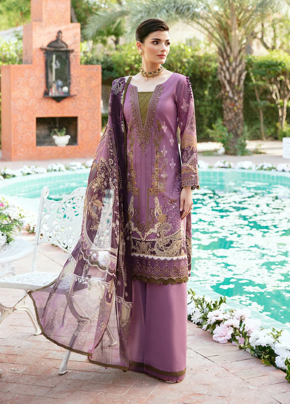 Gulaal | Summer Glow Lawn 24 | ESMERAY (GL-L-24V3-03) - Rang-e-Khaas