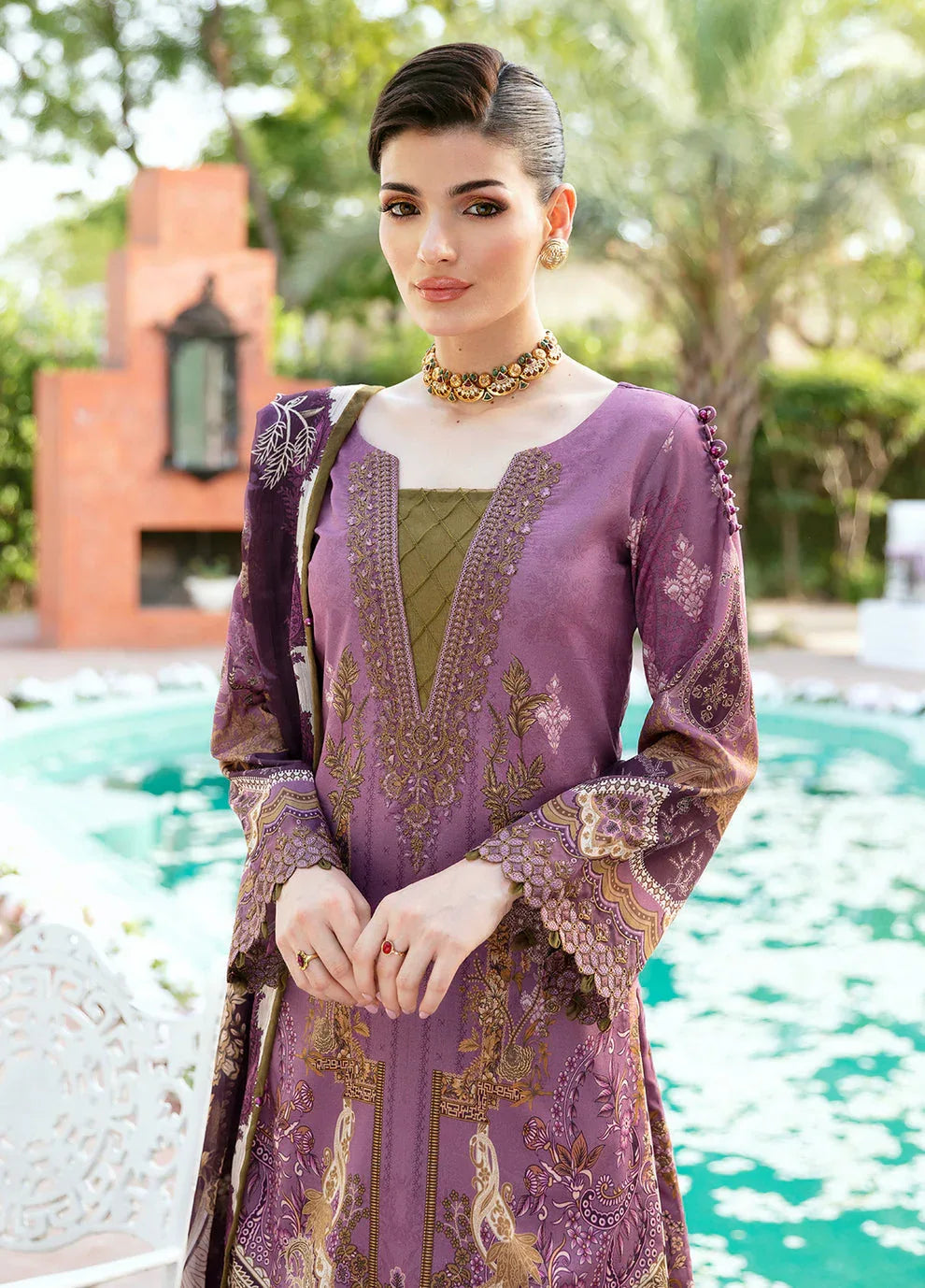 Gulaal | Summer Glow Lawn 24 | ESMERAY (GL-L-24V3-03) - Rang-e-Khaas
