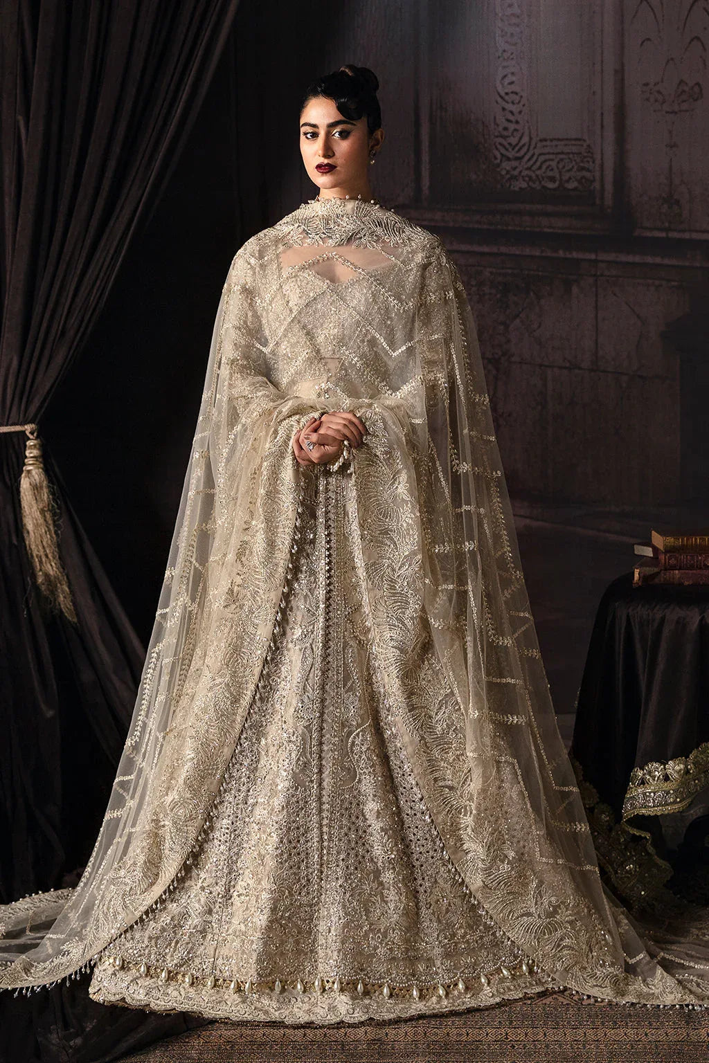 Afrozeh-The Brides Wedding Formal 3Pc Suit AFB-V1-03 Margaret - Rang-e-Khaas