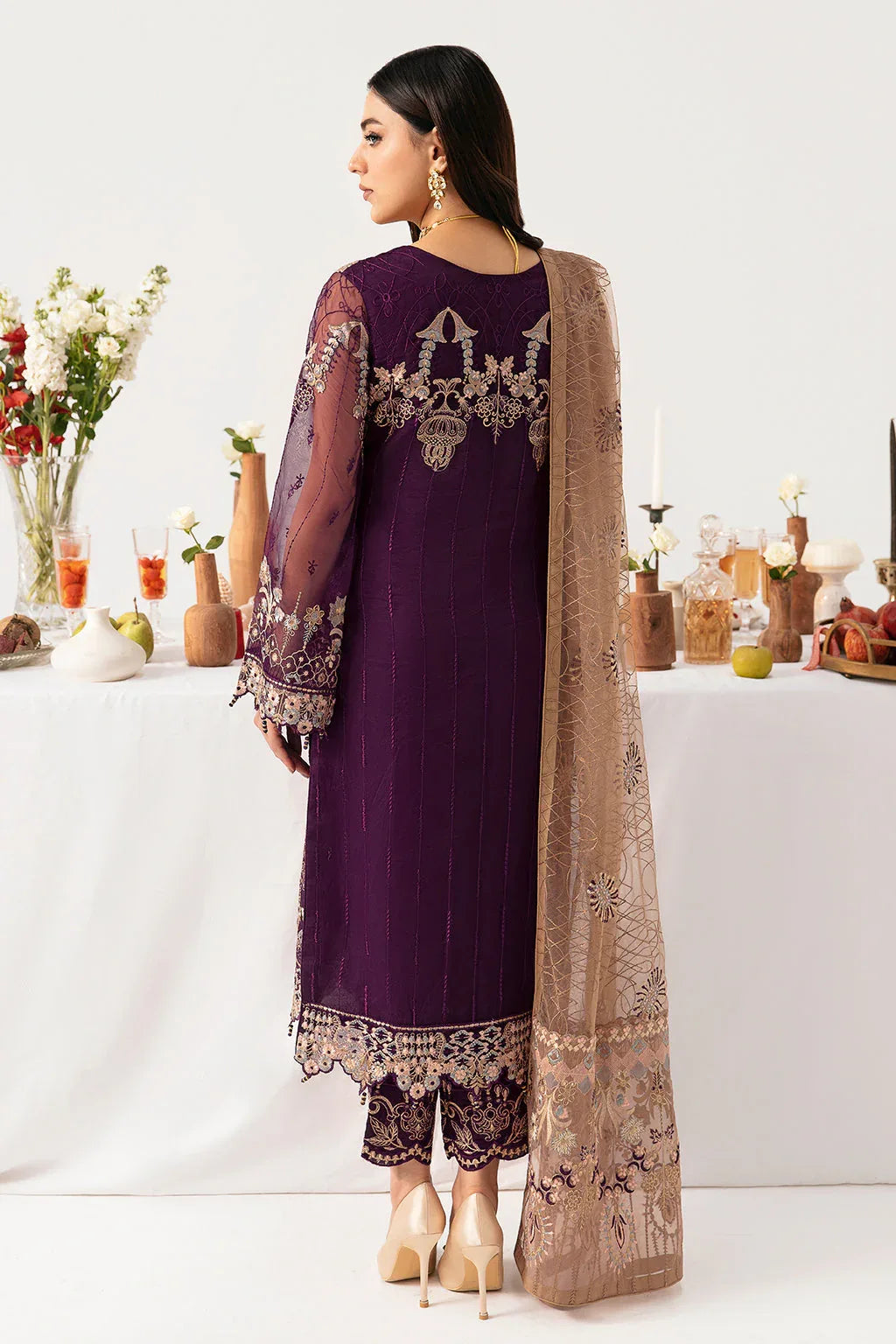Ramsha | Minhal Organza Collection | M-1109 - Rang-e-Khaas