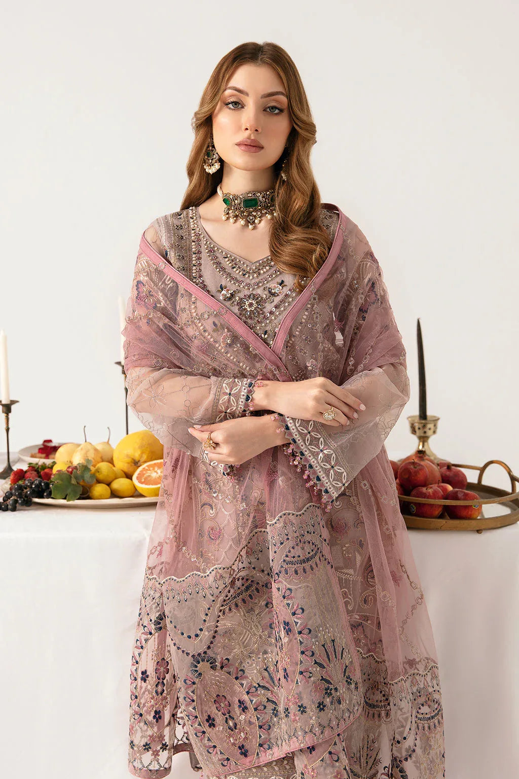 Ramsha | Minhal Organza Collection | M-1110 - Rang-e-Khaas