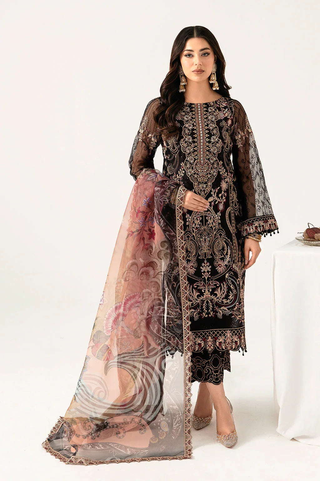 Ramsha | Minhal Organza Collection | M-1105 - Rang-e-Khaas