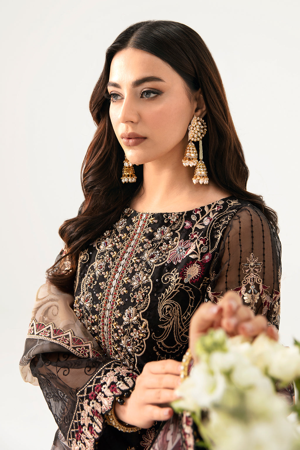 Ramsha | Minhal Organza Collection | M-1105 - Rang-e-Khaas